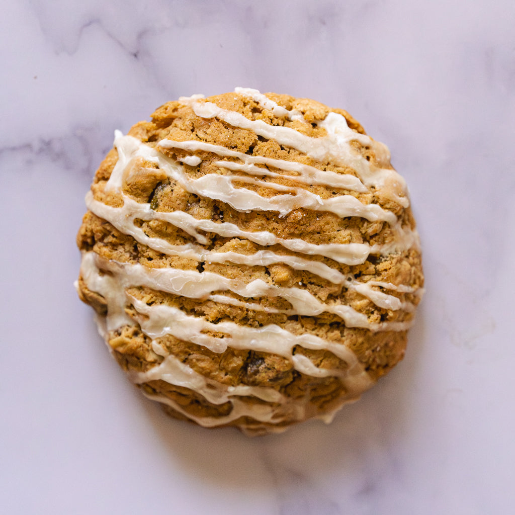 Iced Oatmeal Raisin Cookie